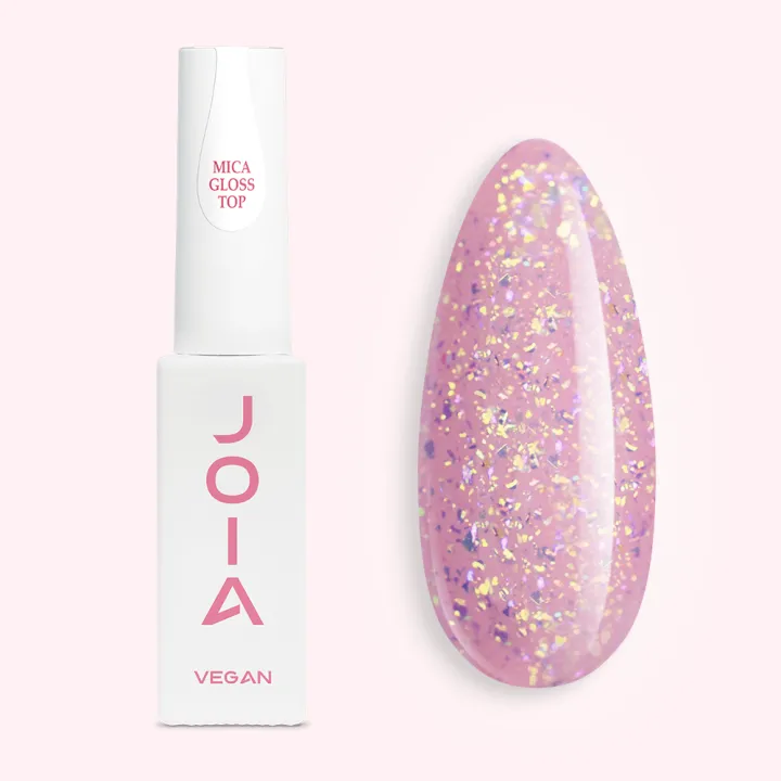 Закрепитель JOIA Vegan для ногтей Mica Gloss 8 мл