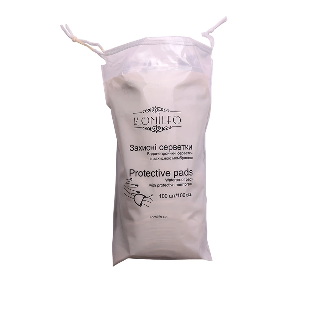 Серветки захистні безворсові KOMILFO Protective Pads 100 шт