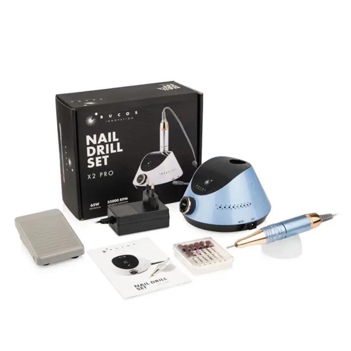 Фрезер для манікюру Bucos Nail Drill X2 PRO(65W35000 об) (BLUE OCEAN)