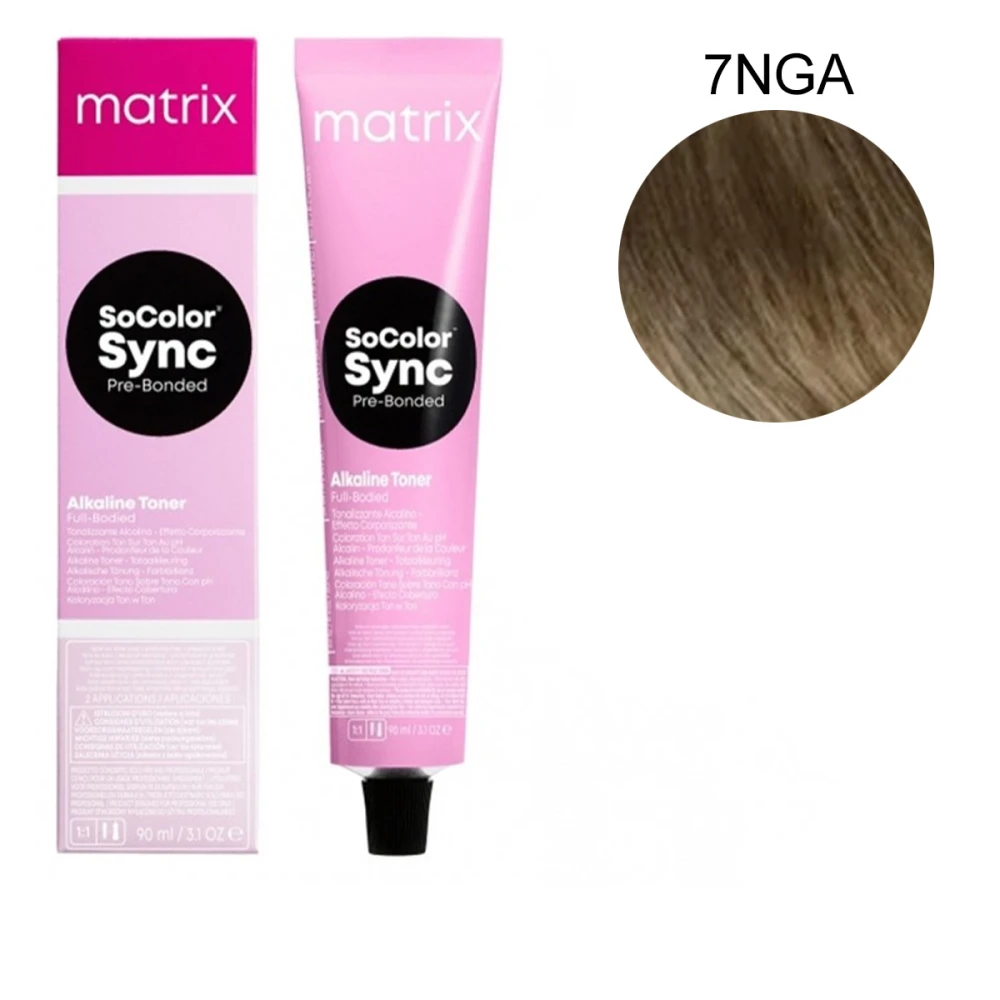 Фарба для волосся без аміаку Matrix Color SYNC 90 г (7NGA)