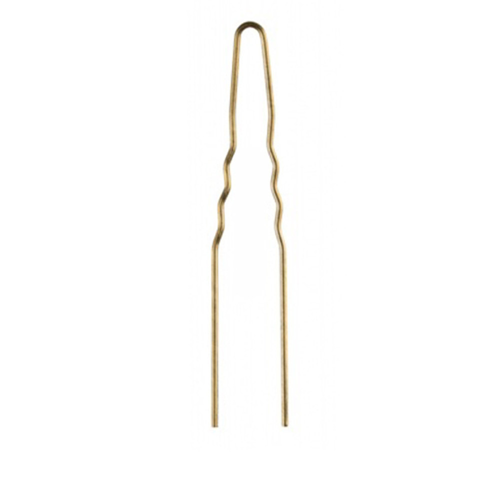 Шпильки Comair 75 мм золотые толстый 50 шт