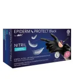 Перчатки нитрил неопудренные нестерильные Epiderm Protect Black 100 шт (XS)
