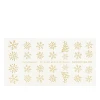 Наклейки NailStory новогодние (Снежинки NG-05 золото)