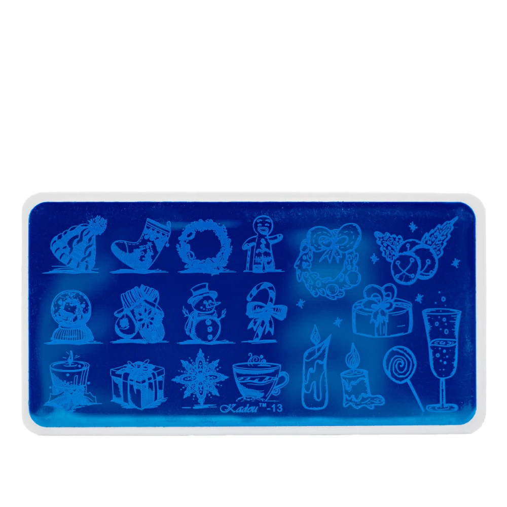 Пластина для стемпинга новогодняя NailStory (Kadou 13)