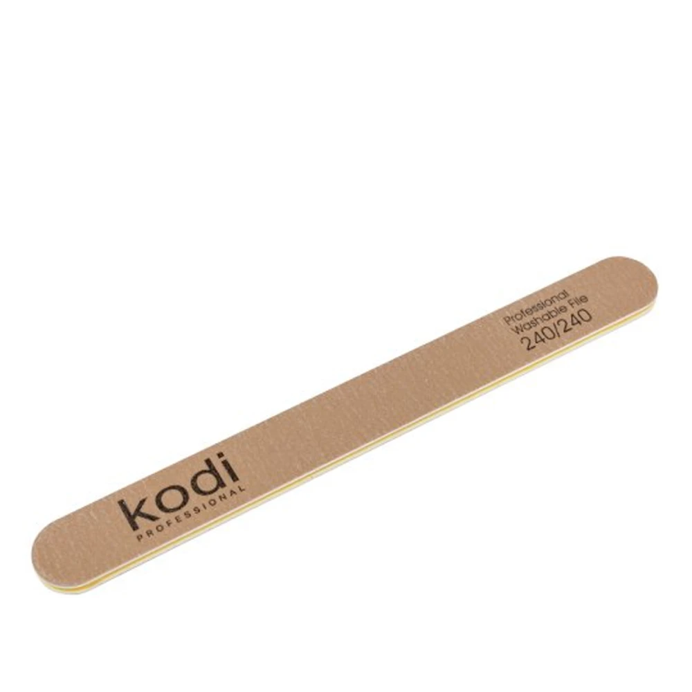 Пилка КODI Прямої форми № 7 золотисто-жовта 240/240 розмір (178/19/4)