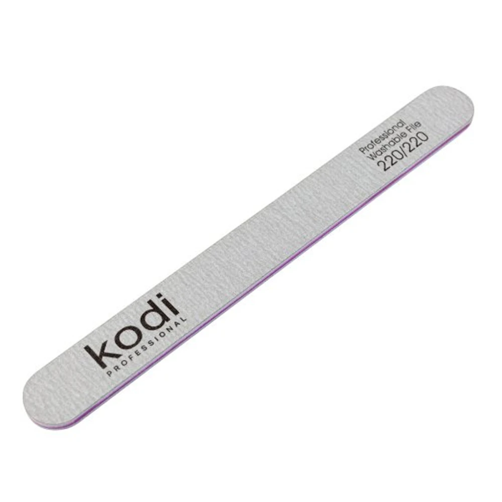 Пилка КODI Прямої форми № 104 сіра-фіолетова 220/220 розмір (178/19/4)