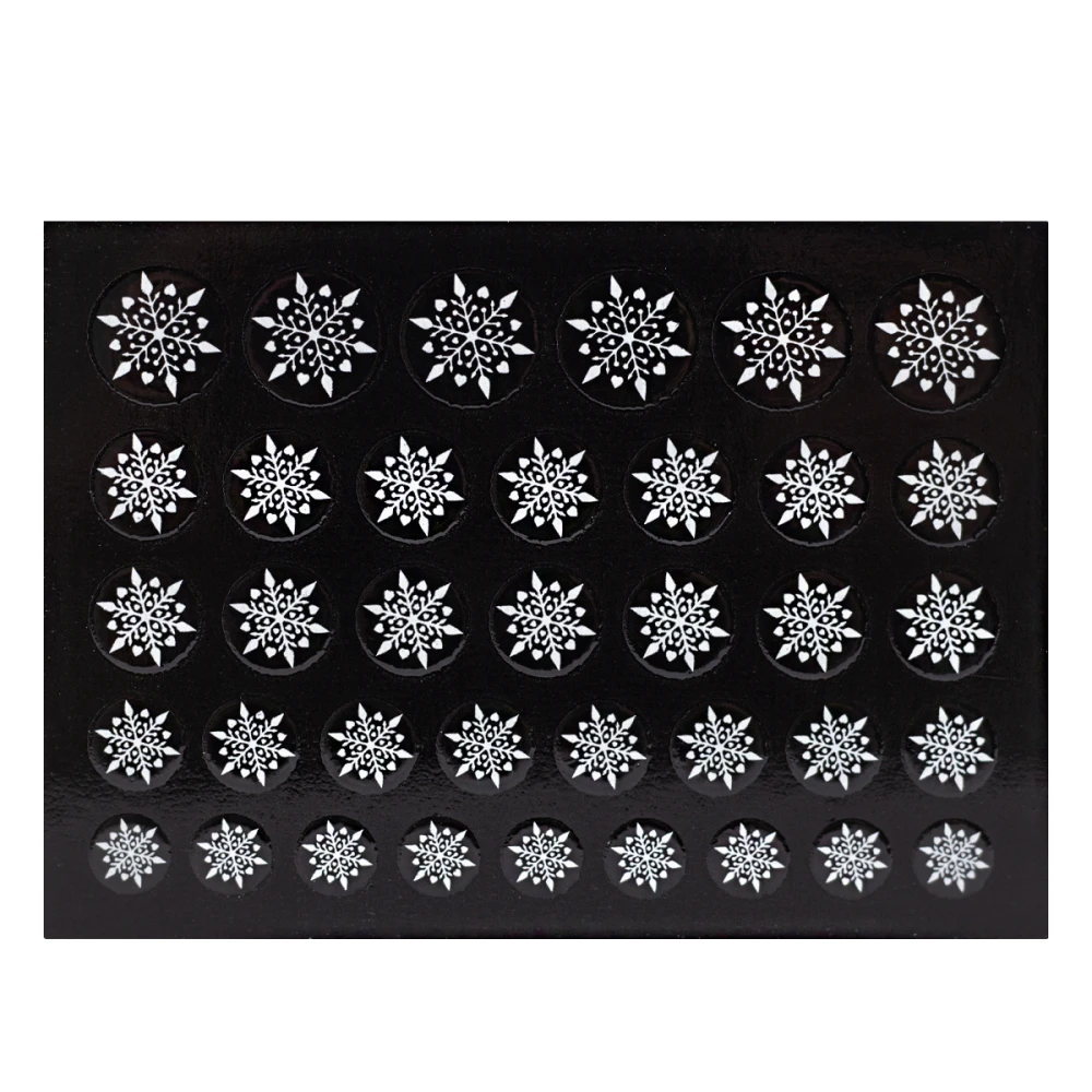 Декор снежинки для ногтей белые NailStory (3)