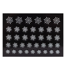 Декор снежинки для ногтей белые NailStory (3)