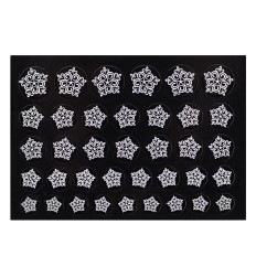 Декор снежинки для ногтей белый NailStory (4)