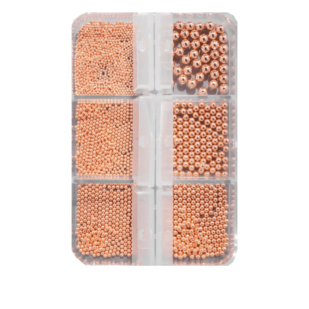 Бисер для дизайна ногтей KODI (Rose Gold)