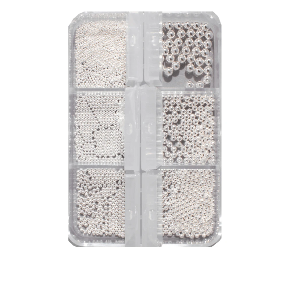 Бисер для дизайна ногтей KODI (Silver)