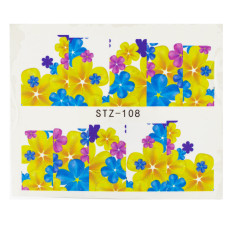 Наклейки NailStory водные для ногтей (STZ108)