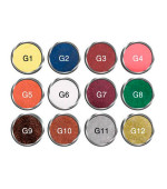 Набір пудр акрилових кольорових 4,5 г12 шт (01G)