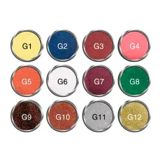 Набор акриловых пудр цветных 4,5 г12 шт (01G)