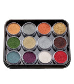 Набір пудр акрилових кольорових 4,5 г 12 шт (02G)