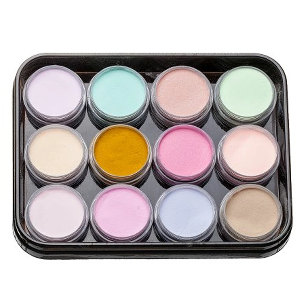 Набір пудр акрилових кольорових KODI 4.5 г12 шт (03L)