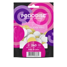 Файл сменный для педикюрного диска белый на мягкой основе Сталекс PODODISK PRO L 50 шт (240 grit)