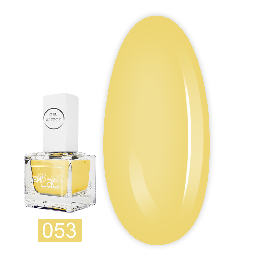 Лак E.MI Lac Gel Effect 9 мл (053 Лимонний тонік)
