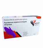 Перчатки нитрил бпудрестерильные Hoff Medical Black плотные 5 г (L)