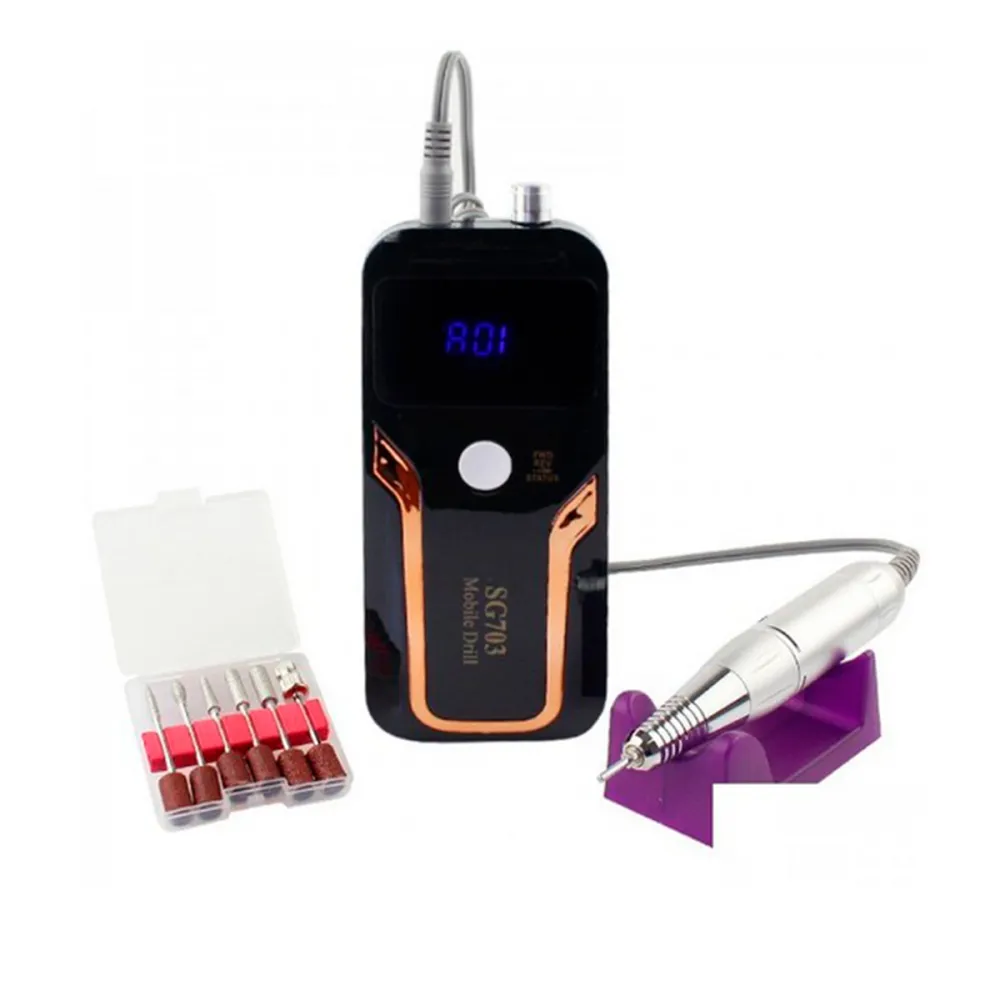 Фрезер портативний на акумуляторі SG 703 35W 35000 (Чорний)