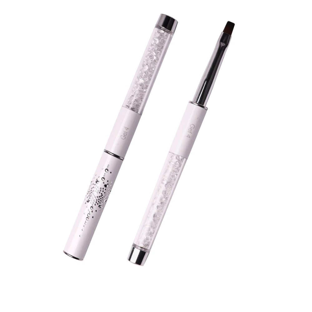 Кисточка KOMILFO Gel flat 4 (Nylon)