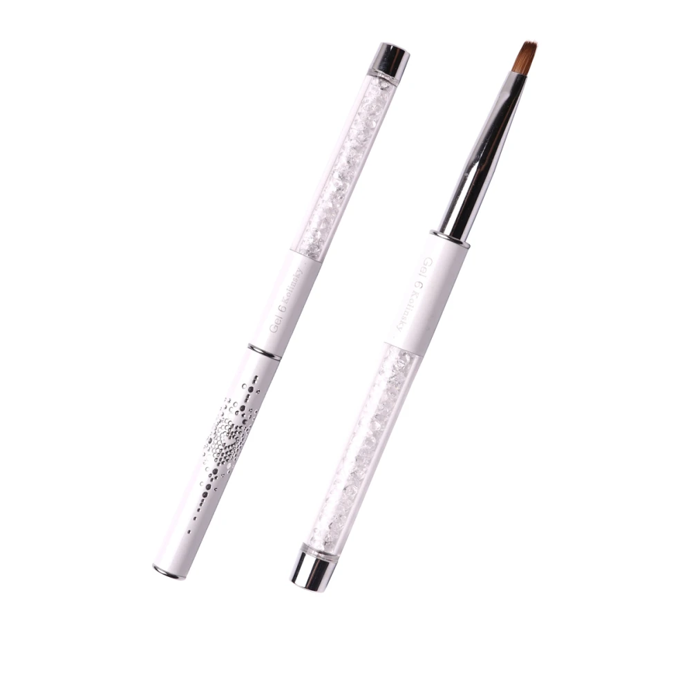 Кисточка KOMILFO Gel flat 6 (Kolinsky)