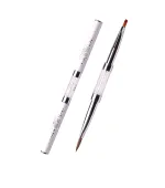 Кисточка KOMILFO Double Acrylic 6 (Kolinsky)Gel flat 6 (Nylon)