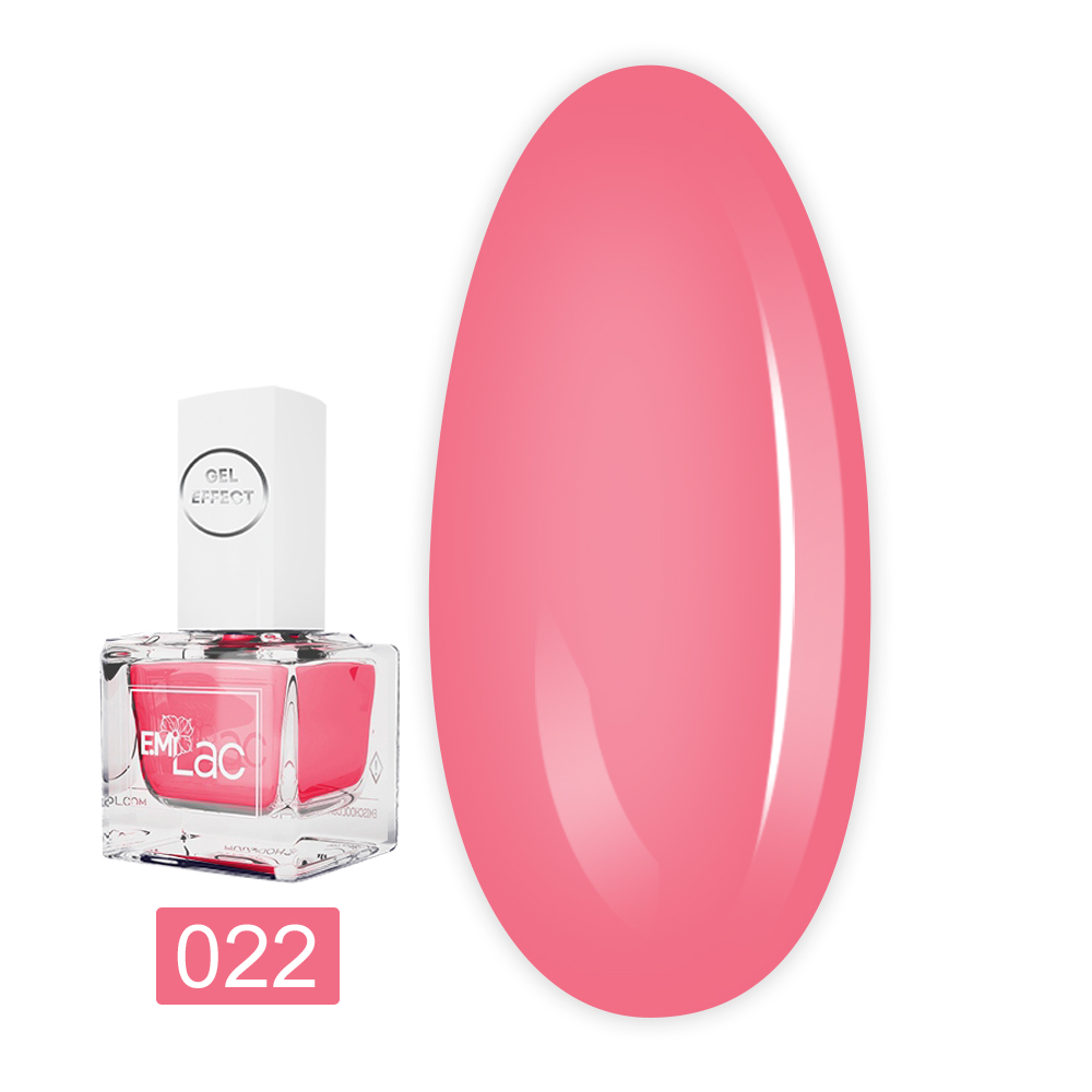 Лак E.MI Lac Gel Effect 9 мл (022 Цукерка)