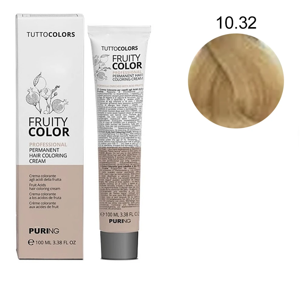 Краска-крем Puring Fruity Color с фруктовыми кислотами 100 мл (10-32)
