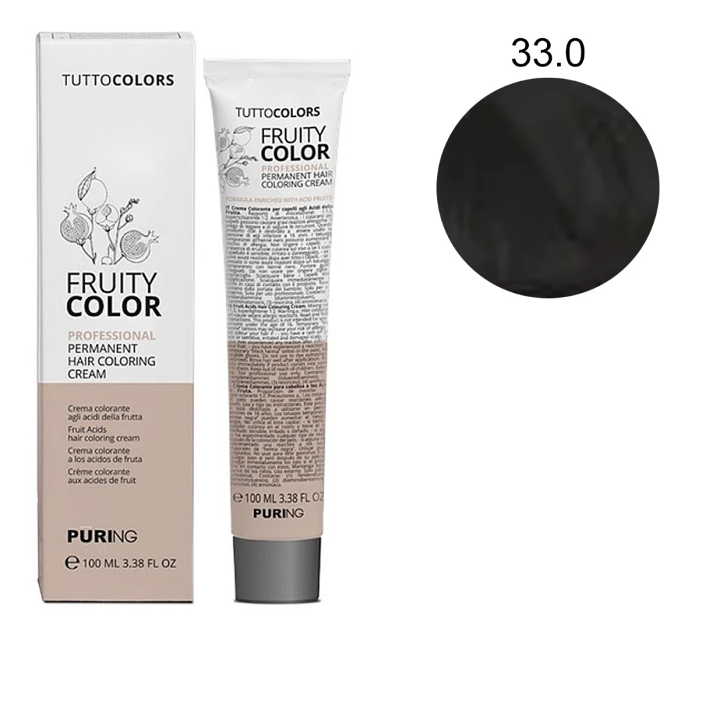 Краска-крем Puring Fruity Color с фруктовыми кислотами 100 мл (33-0)
