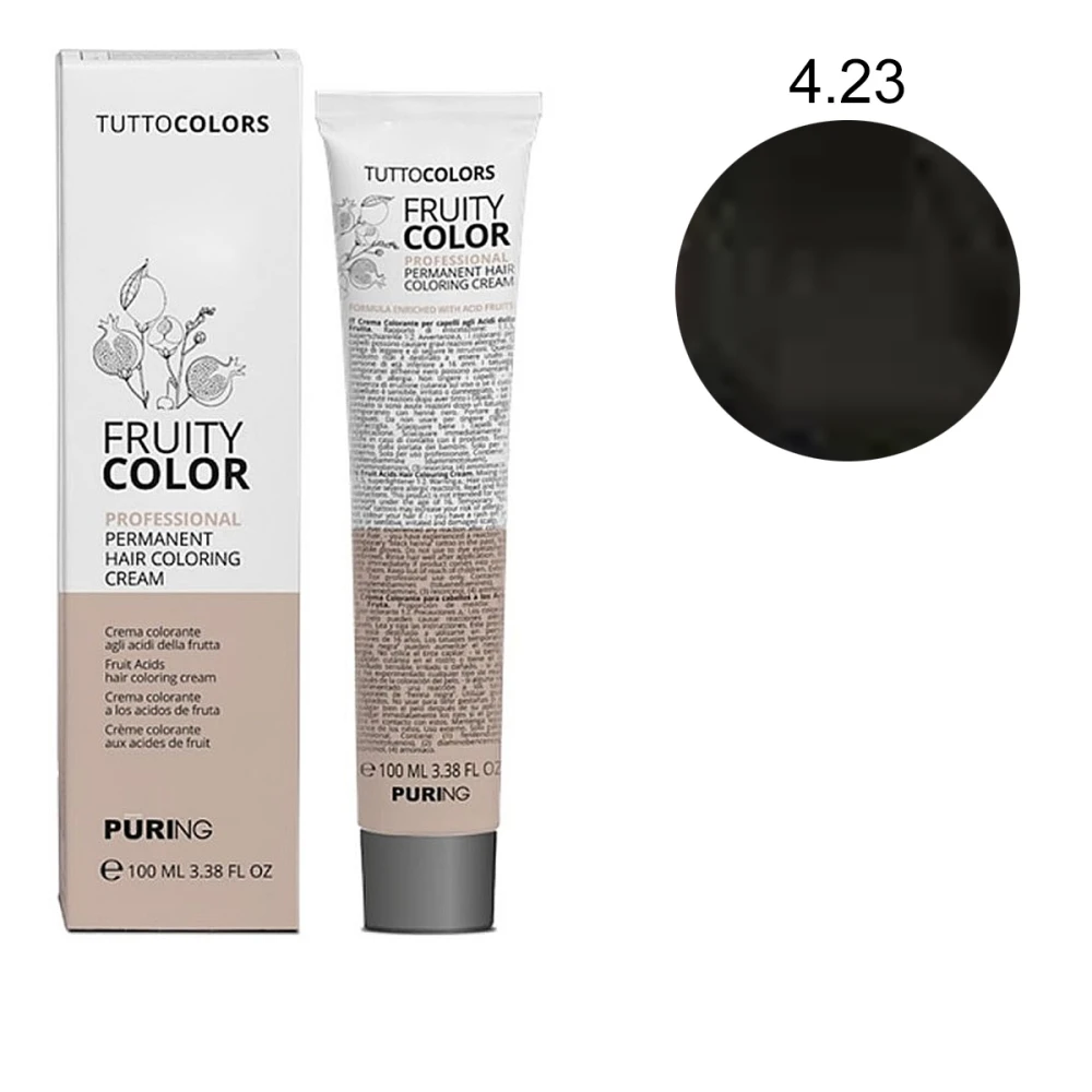 Краска-крем Puring Fruity Color с фруктовыми кислотами 100 мл (4-23)