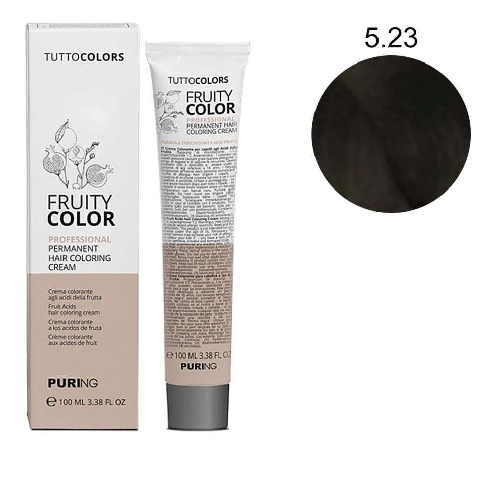 Краска-крем Puring Fruity Color с фруктовыми кислотами 100 мл (5-23)
