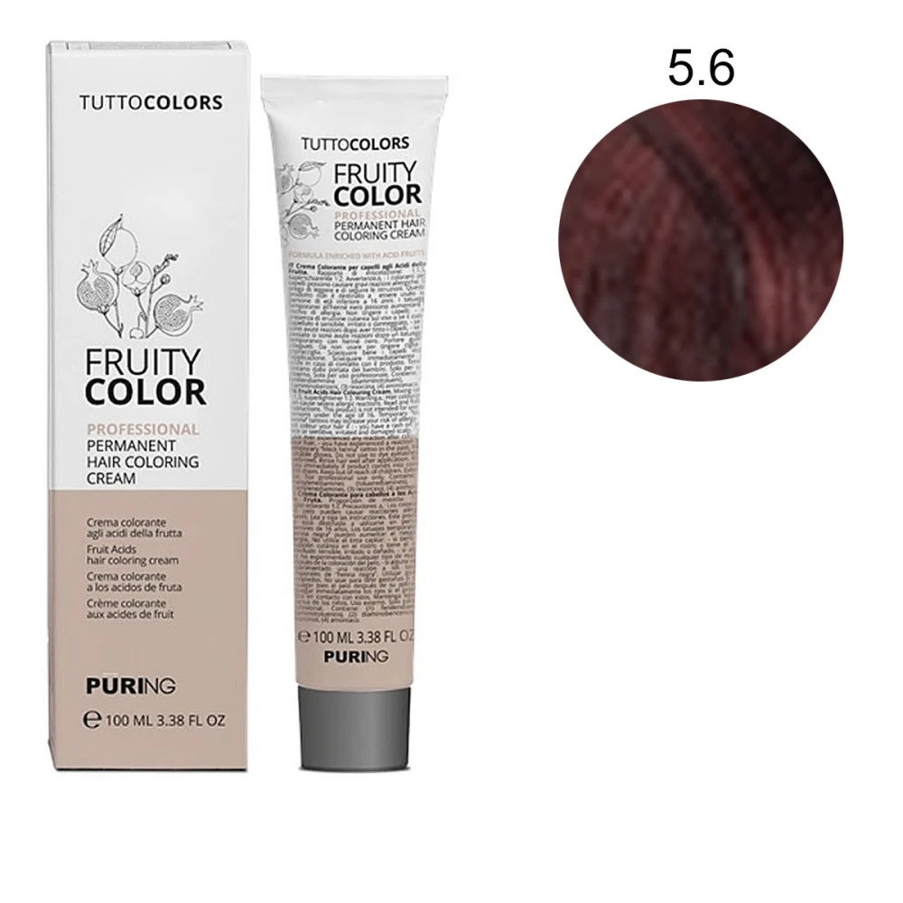 Краска-крем Puring Fruity Color с фруктовыми кислотами 100 мл (5-6)
