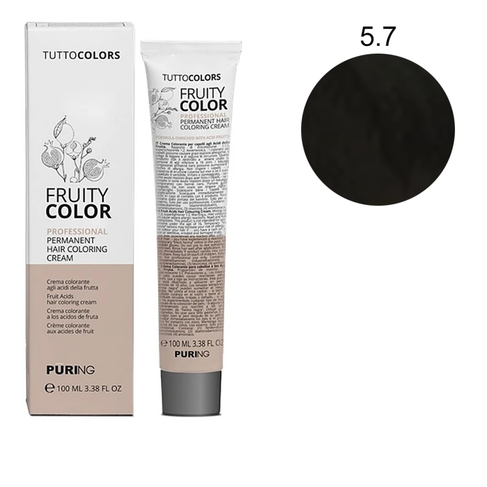 Краска-крем Puring Fruity Color с фруктовыми кислотами 100 мл (5-7)