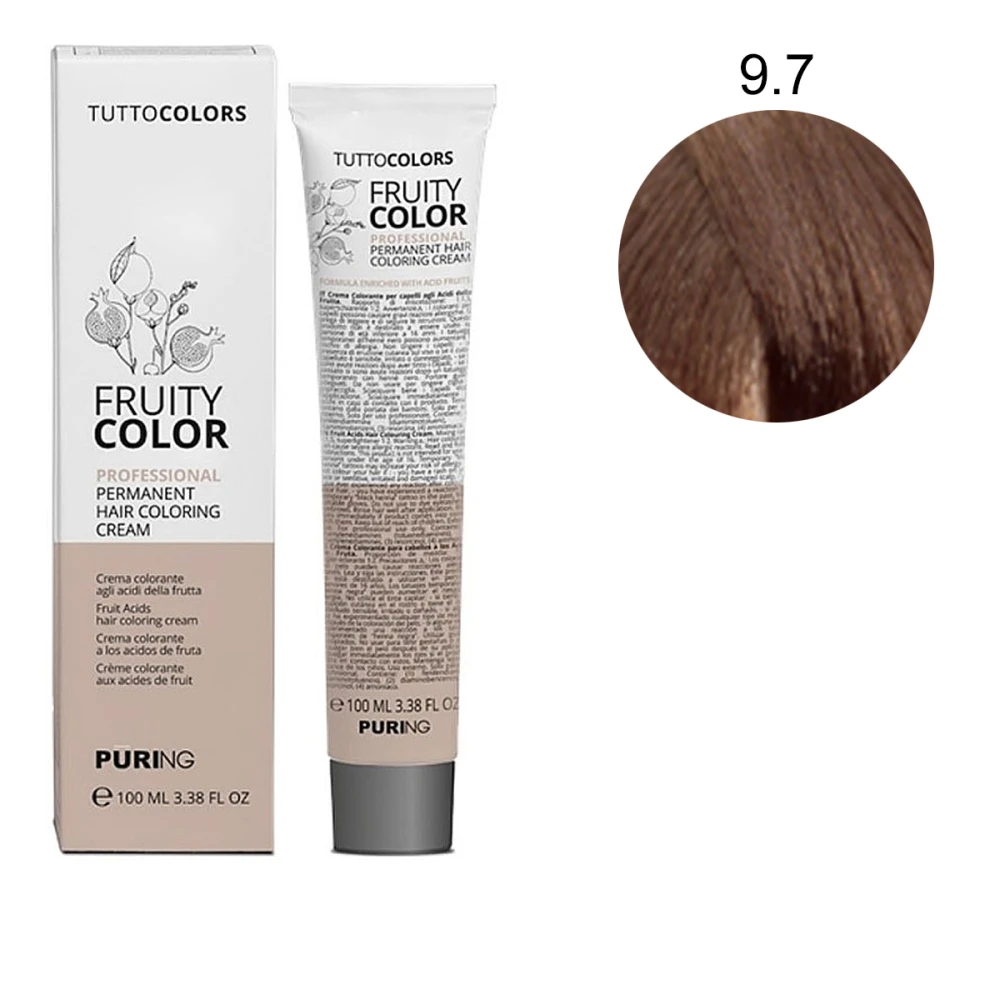 Краска-крем Puring Fruity Color с фруктовыми кислотами 100 мл (9-7)