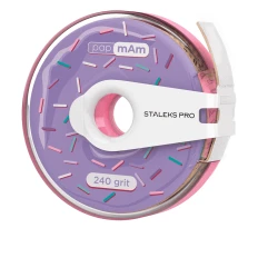 Файл-лента сменный в пластиковой катушке белый Сталекс Bobbinail с клипсой PAPMAM Expert 240 грит 6 м