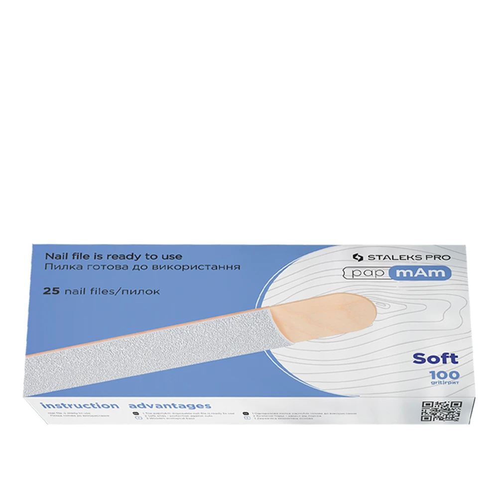 Набір змінних білих файлів Сталекс EXPERT 20 на деревяній основі (25 шт) PAPMAM (100 grit)