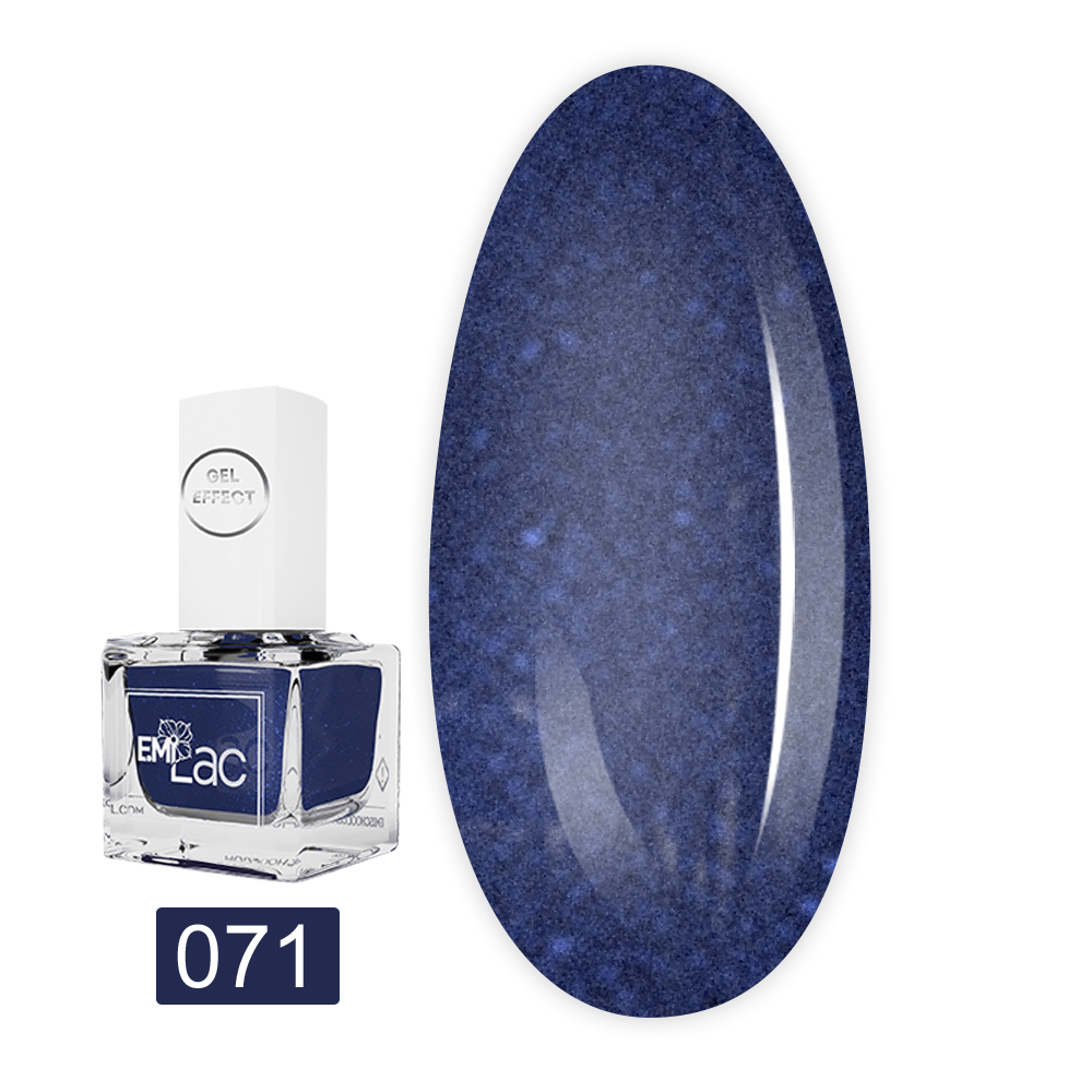 Лак E.MI Lac Gel Effect 9 мл (071 Королевский синий)