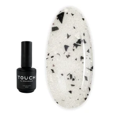 Топ Touch Chit black and white matte с черной и белой крошкой 15 мл