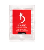 Форма багаторазова пластикова для нарощення нігтів KODI Arched forms 120 шт