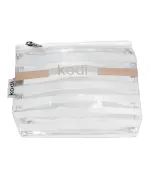 Косметичка KODI "зебра" имела прозрачную в белую полоску