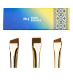 Набор кистей для покраски бровей Zola Brow Brushes Ukraainian Edition