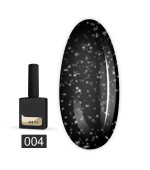 Гель лак Heylove 15 мл (004 SPACE черный с голографическим и светоотражающими частицами)