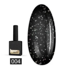 Гель-лак Heylove 15 мл (004 SPACE черный с голографическим и светоотражающими частицами)