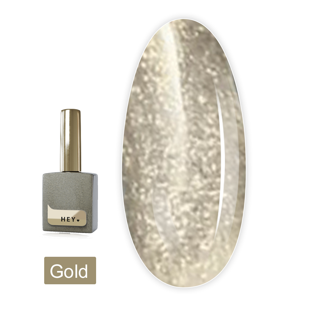 Топ Heylove SHIMMER без липкого шару 15 мл (Gold)