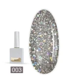 Гель лак Heylove 15 мл (003 STARLIGHT серебряный с голографическим шимером)