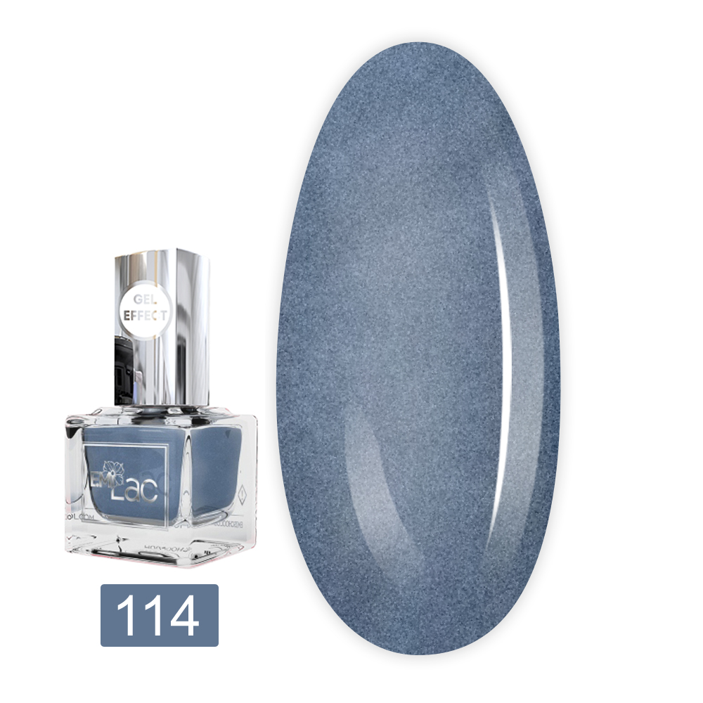 Лак E.MI Lac Gel Effect 9 мл (114 Блакитний жакет)