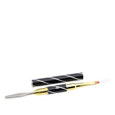 Пензель для акригеля овал+лопатка райдужна (№4)