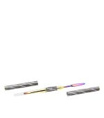 Кисть для акригеля овал+лопатка радужная (№6)