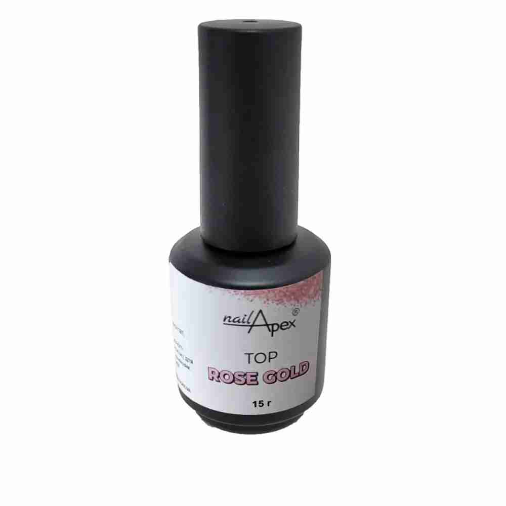 Топ NailApex Rose Gold Top Gel 15 мл